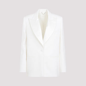 Áo khoác len trắng tinh tế cho phụ nữ - Bộ sưu tập SS24