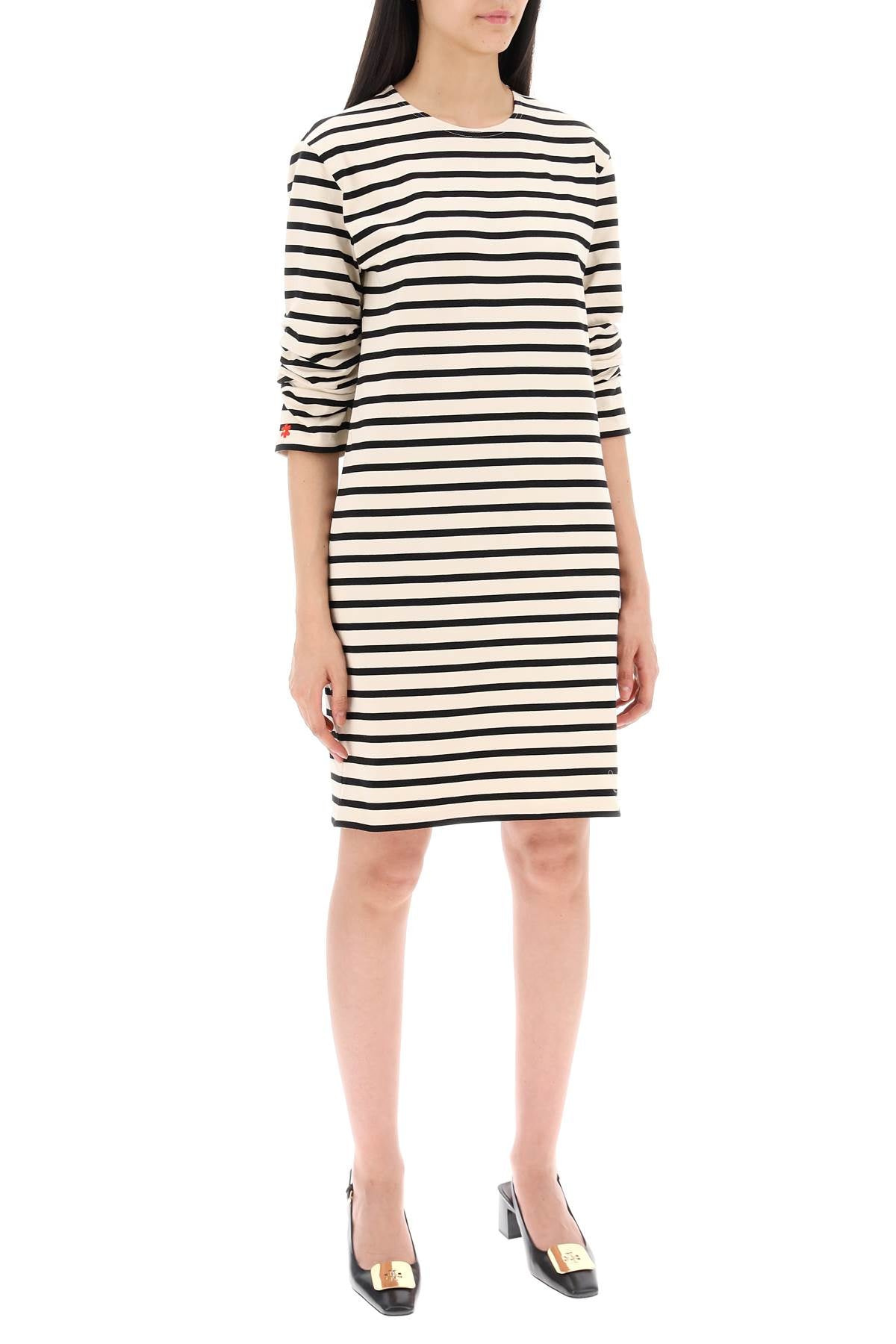 TORY BURCH Nautical-Inspired Striped Cotton Dress for Women