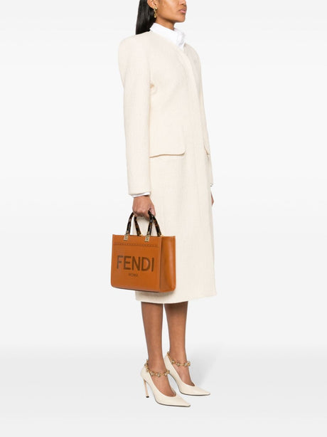 FENDI Mini Smooth Leather Sunshine Tote