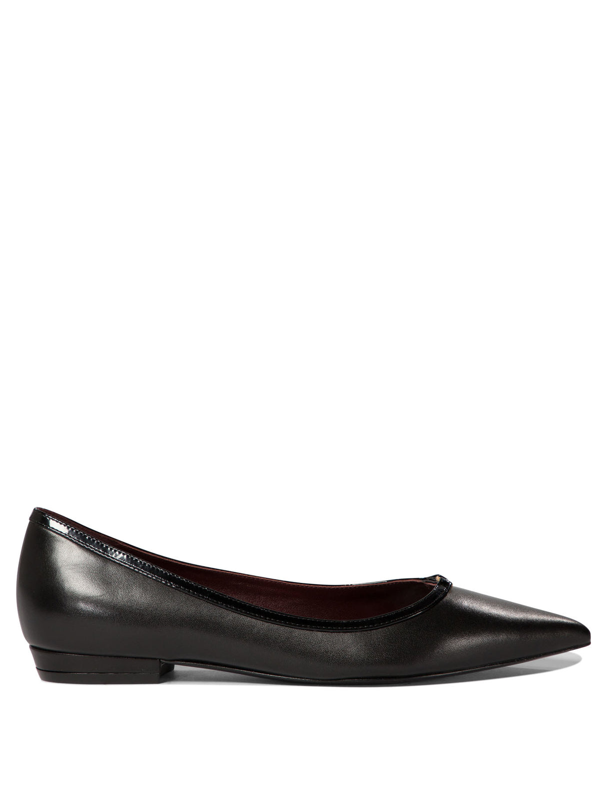 TORY BURCH Elegant Double Buckle Pointed Toe Ballet Flats