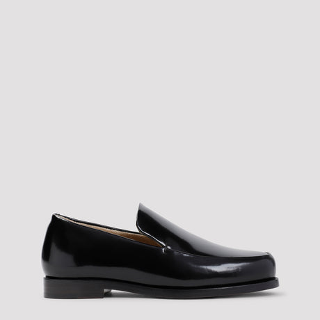 KHAITE Alessio 100% Brushed Calf Leather Loafers