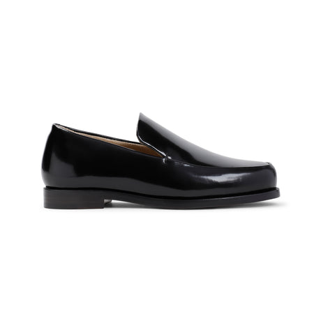 KHAITE Alessio 100% Brushed Calf Leather Loafers