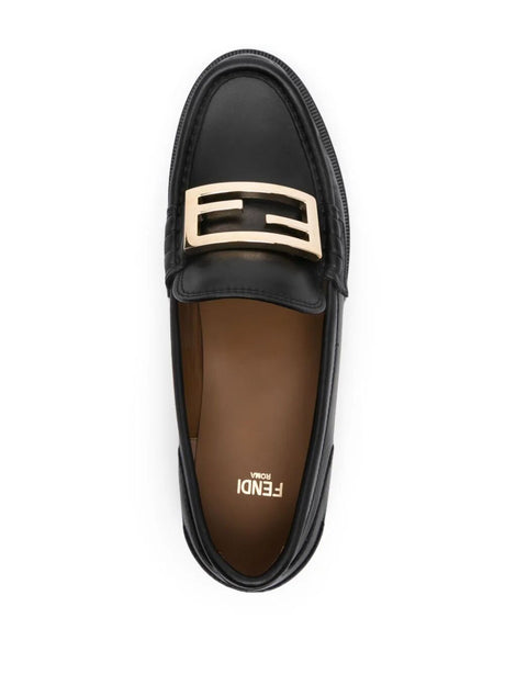 FENDI Men's Classic Logo Moccasins