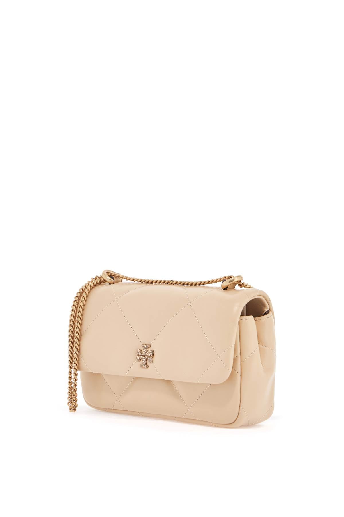 TORY BURCH Mini Quilted Crystal-Embellished Handbag