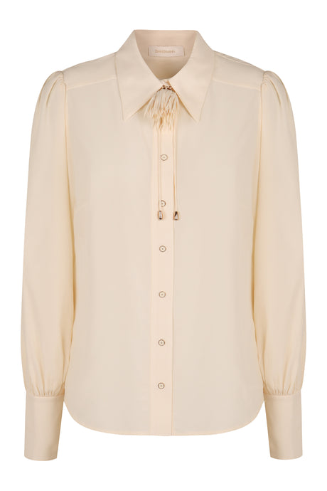 ZIMMERMANN Viscose Blend Blouson Top for Women - FW24