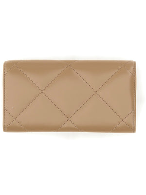 TORY BURCH Mini Diamond-Pattern Leather Wallet