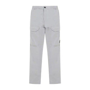 C.P.COMPANY Men's Grey Cargo Pants for SS24