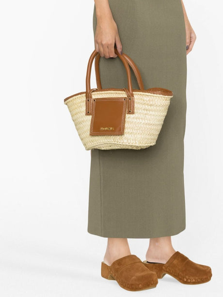 JACQUEMUS Mini Raffia Beach Bag - 34 x 17 cm