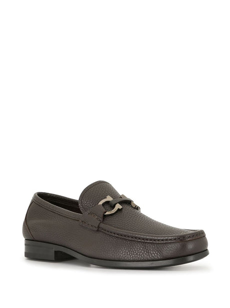 Ferragamo Textured Leather Loafers for Women