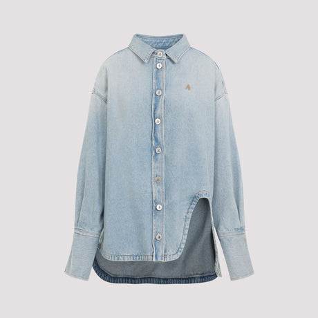 THE ATTICO Denim Shirt for the Fashion-Forward