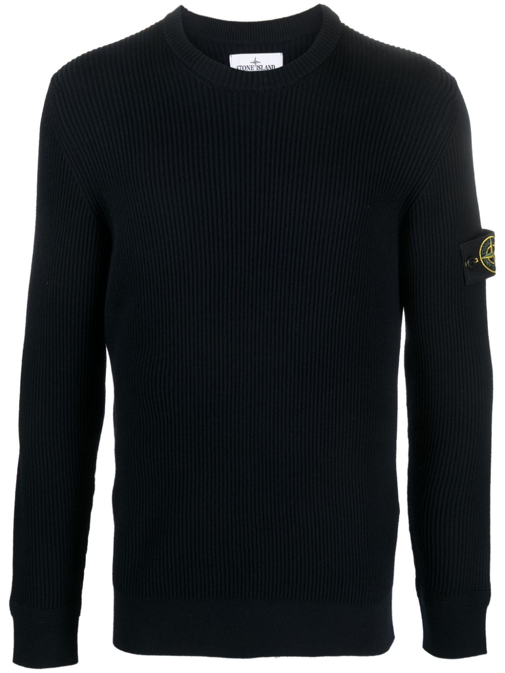 STONE ISLAND Men's Compass Patch Wool Jumper