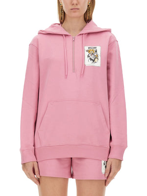 MOSCHINO COUTURE Logo Print Hoodie for Women