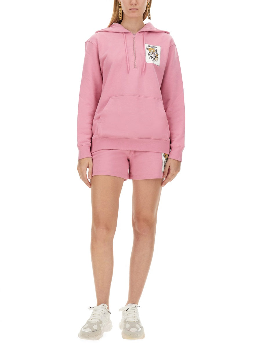 MOSCHINO COUTURE Logo Print Hoodie for Women