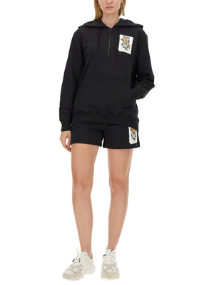 MOSCHINO COUTURE Logo Print Hoodie for Women