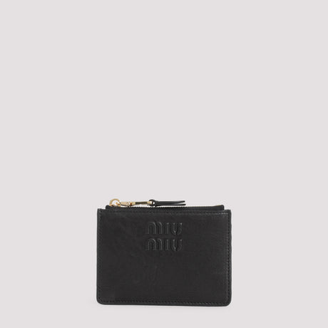 MIU MIU Mini Leather Cardholder - 11cm x 8cm x 1cm