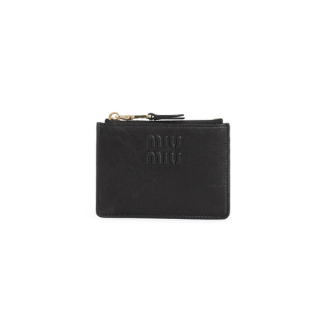 MIU MIU Mini Leather Cardholder - 11cm x 8cm x 1cm