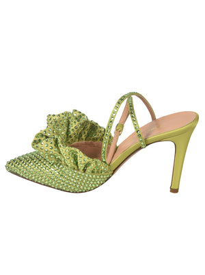 ANDREA WAZEN Glamorous Green Heeled Shoes