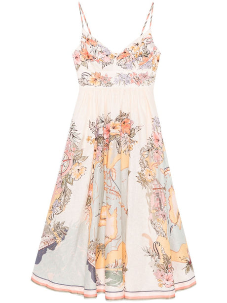 ZIMMERMANN Eco-Conscious Linen Midi Dress