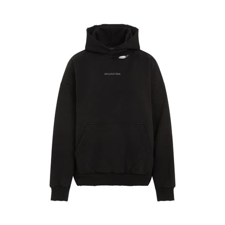 BALENCIAGA Medium Fit Cotton Hoodie for Fall/Winter 2025