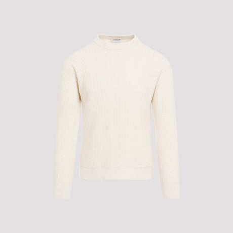 BOTTEGA VENETA Cozy Cotton Blend Sweater with Round Neck