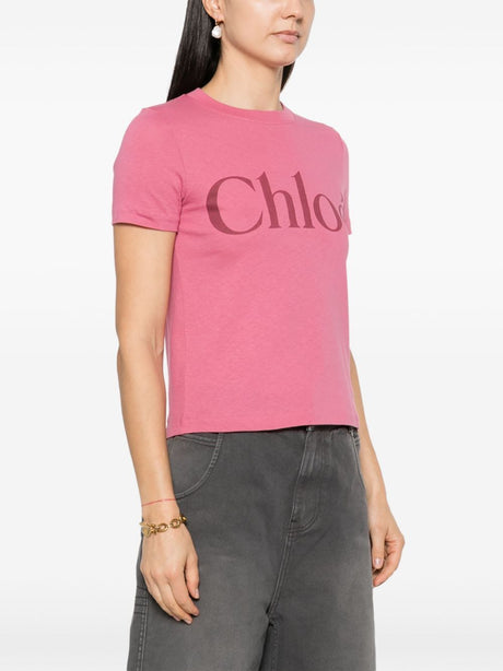 CHLOÉ Classic Cotton T-Shirt for Men - SS25 Collection