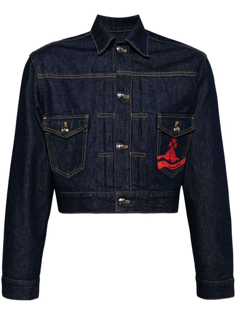 VIVIENNE WESTWOOD Cropped Indigo Denim Jacket