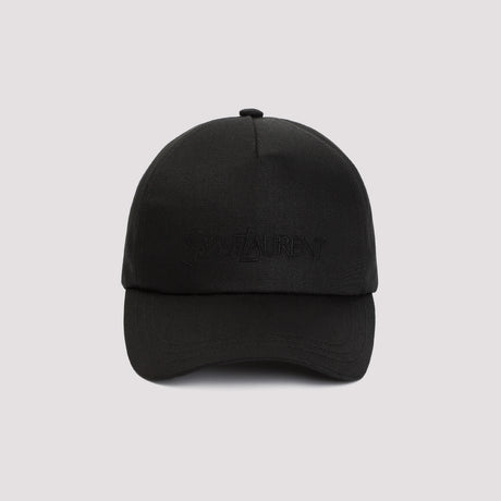 SAINT LAURENT Cotton and Linen Baseball Cap