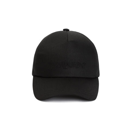 SAINT LAURENT Cotton and Linen Baseball Cap