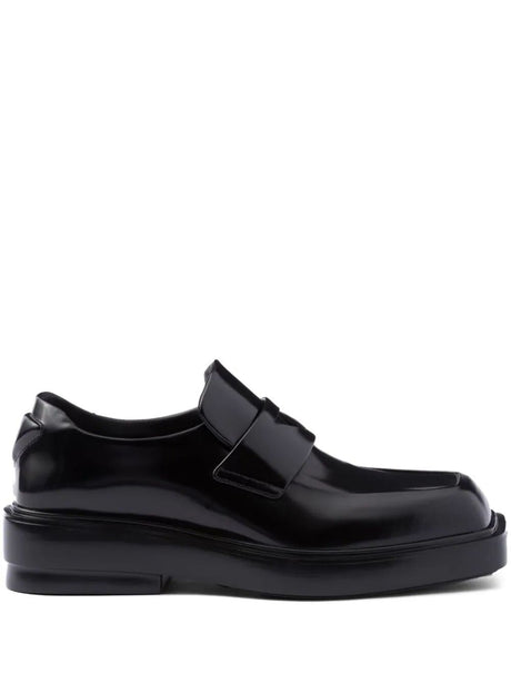 PRADA Men's Square Toe Loafers with 4 cm Heel