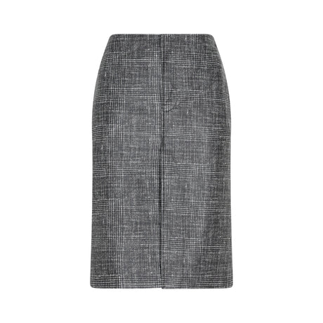 BOTTEGA VENETA Printed Midi Leather Skirt