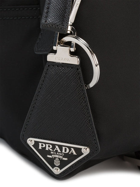 PRADA Mini Saffiano Leather Key Ring