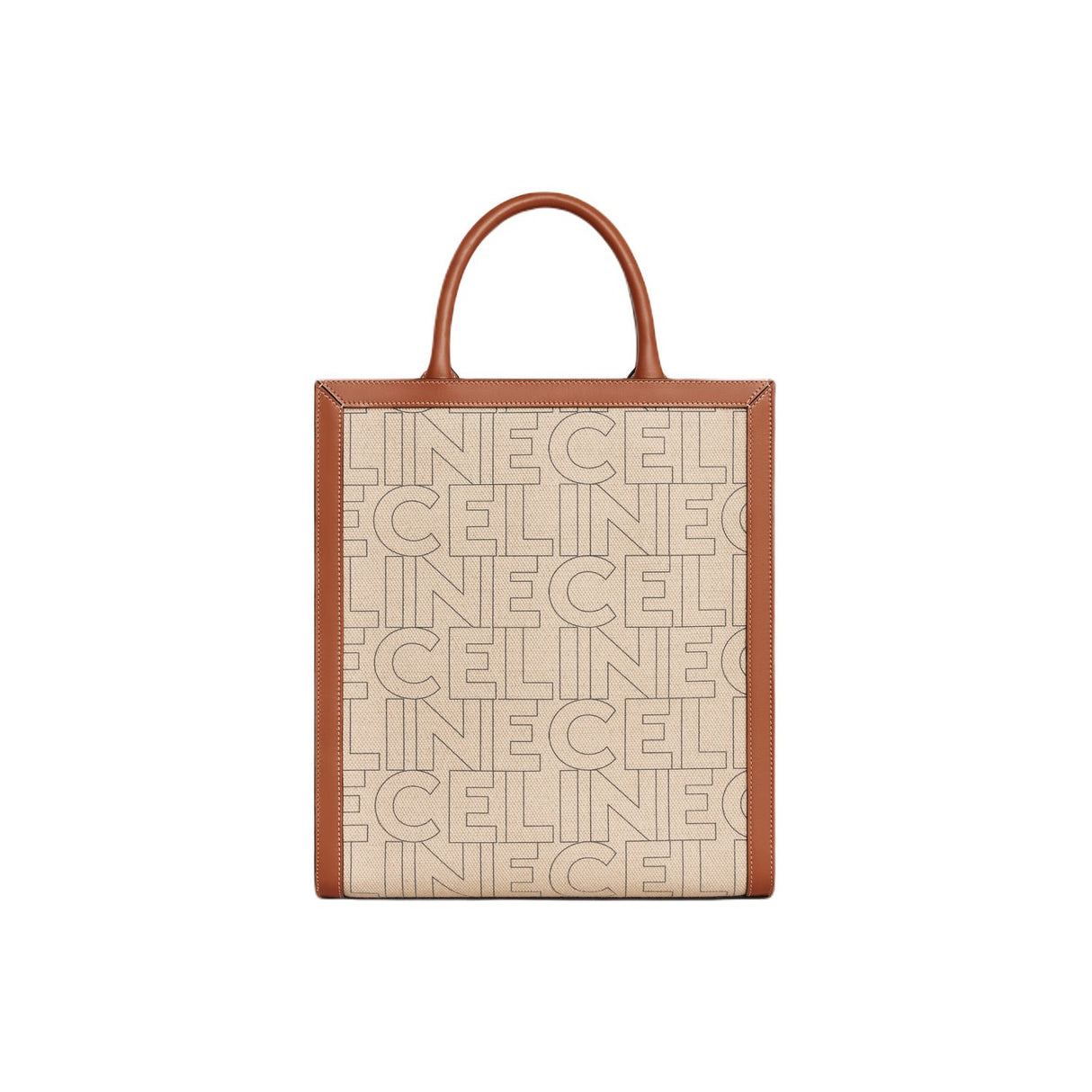 CELINE Women's Tan Leather Vertical Small Tote - SS23 Season