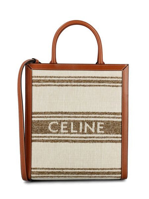 Striped Raffia Tote Handbag by Celine for Women - SS23 Collection