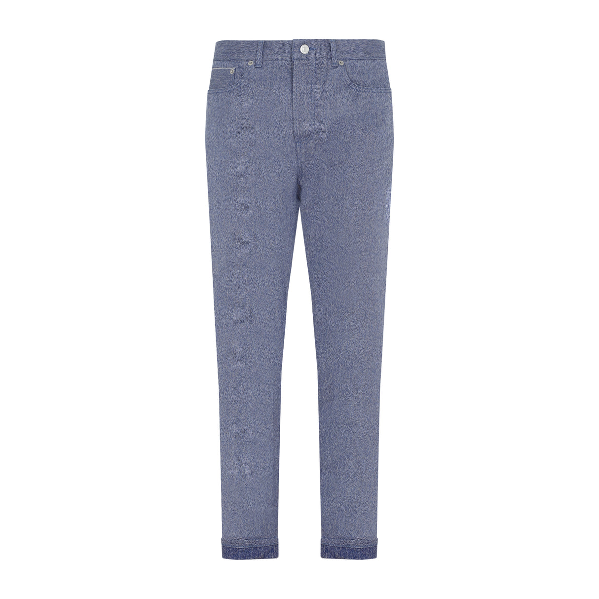 DIOR HOMME Slim Fit Blue Cotton Jeans for Men from FW22 Collection