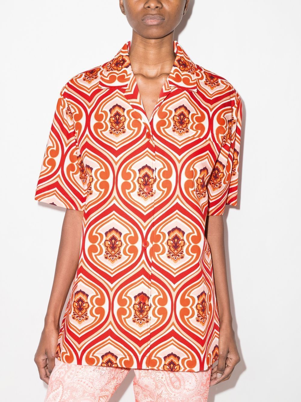 ETRO Geometric Print Cotton Shirt for Women