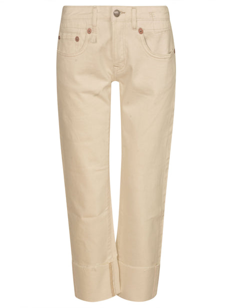 R13 Effortless White Trousers for Women