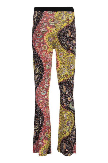 ETRO Knit Trousers with Sinuous Paisley Print