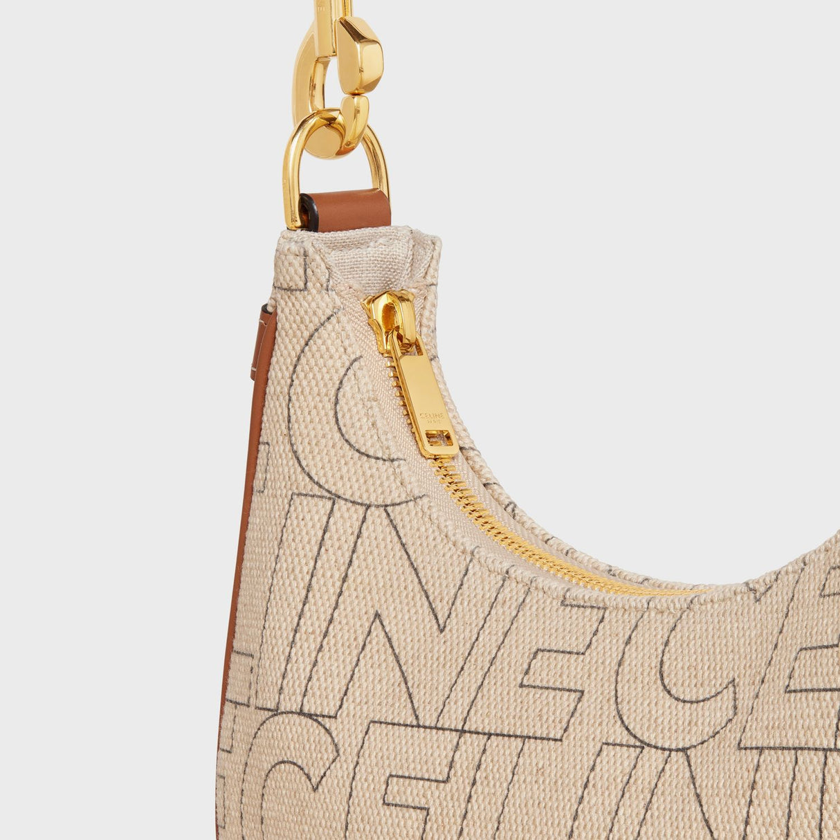 CELINE Tan Medium Ava Shoulder Bag for Women - SS23 Collection