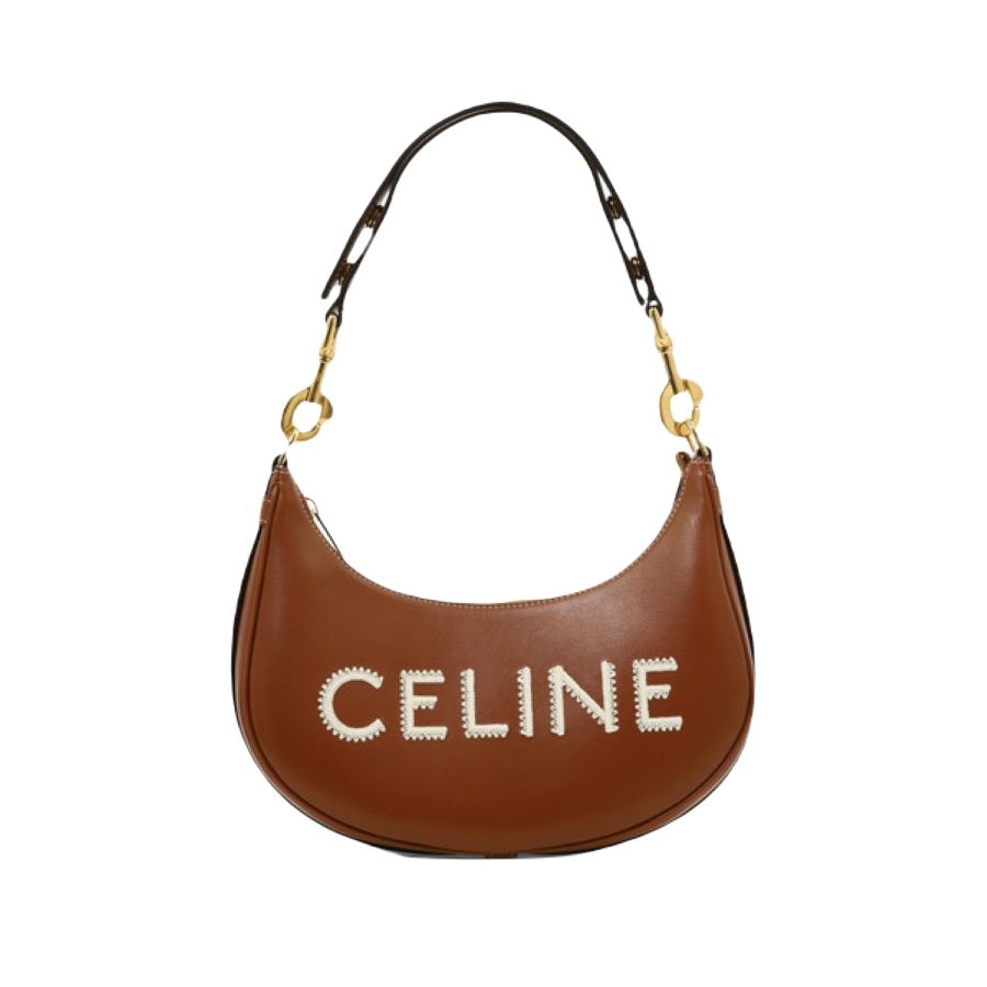 CELINE Women's Beige Medium Ava Shoulder Bag SS24