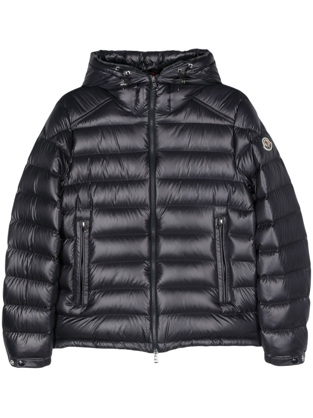 MONCLER Midnight Blue Quilted Down Jacket with Hood