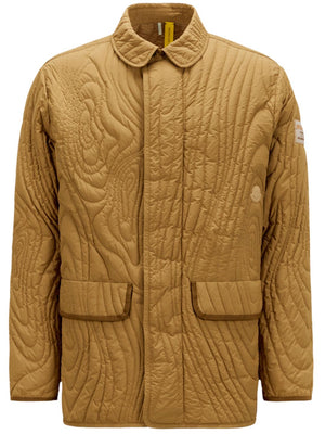 MONCLER GENIUS Harter-Heighway Short Down Jacket for Men in Beige