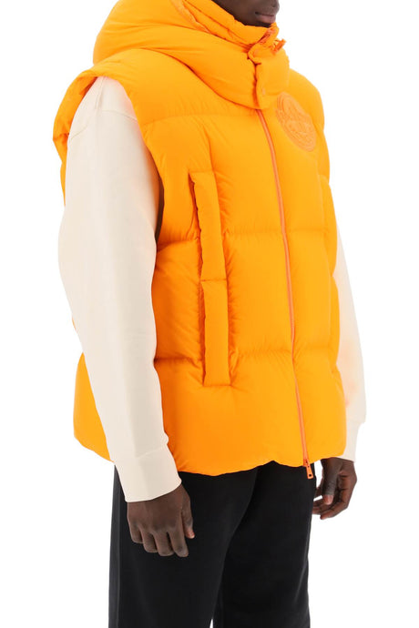 男士羽绒马甲，Jay-Z设计，橙色尼龙材质