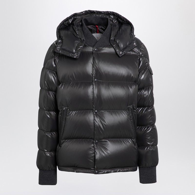 MONCLER Luxury Blue Quilted Down Jacket with Removable Hood