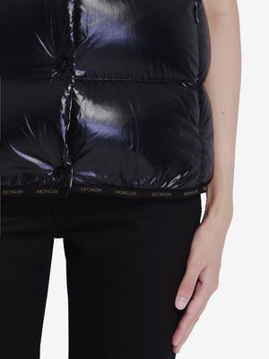 MONCLER Elegant Black Down Vest