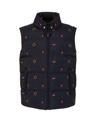 Mens Moncler Genius Henon Padded Vest in Navy for FW23