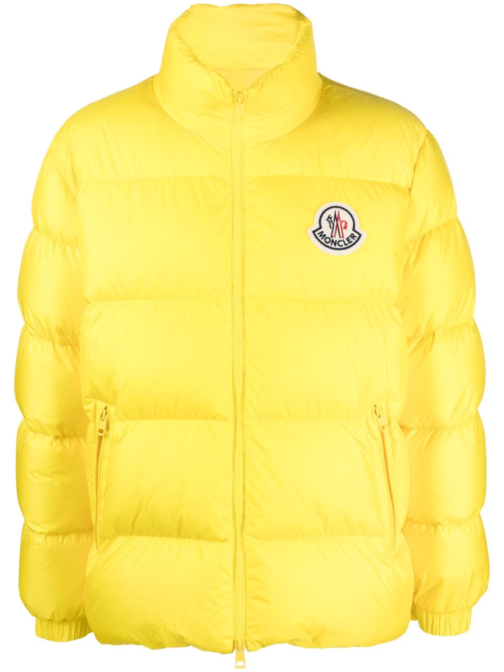 Men's Boudin-Quilted Yellow Down Jacket for FW23