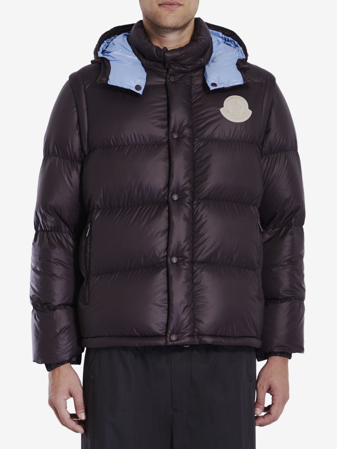 MONCLER Versatile 2-in-1 Down Jacket with Detachable Hood and Sleeves