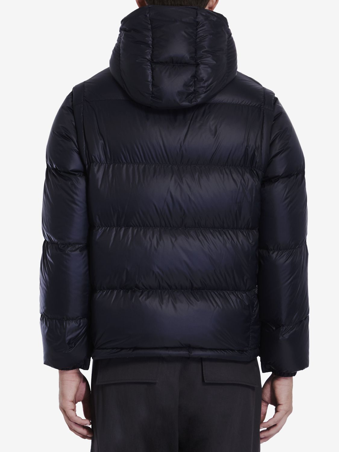 MONCLER Versatile 2-in-1 Down Jacket with Detachable Hood and Sleeves