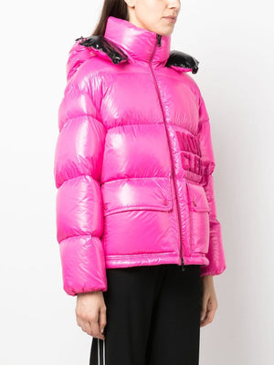 Fuchsia Down Puffer Jacket for Women - FW23 Collection