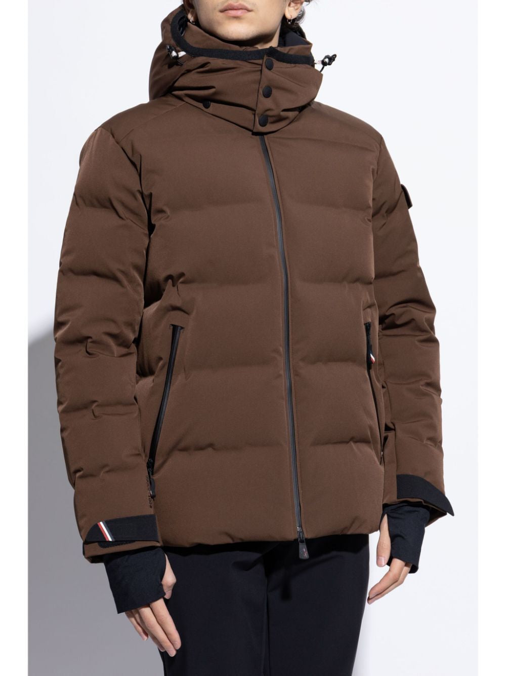 MONCLER Men's Mini Short Down Jacket with Detachable Hood